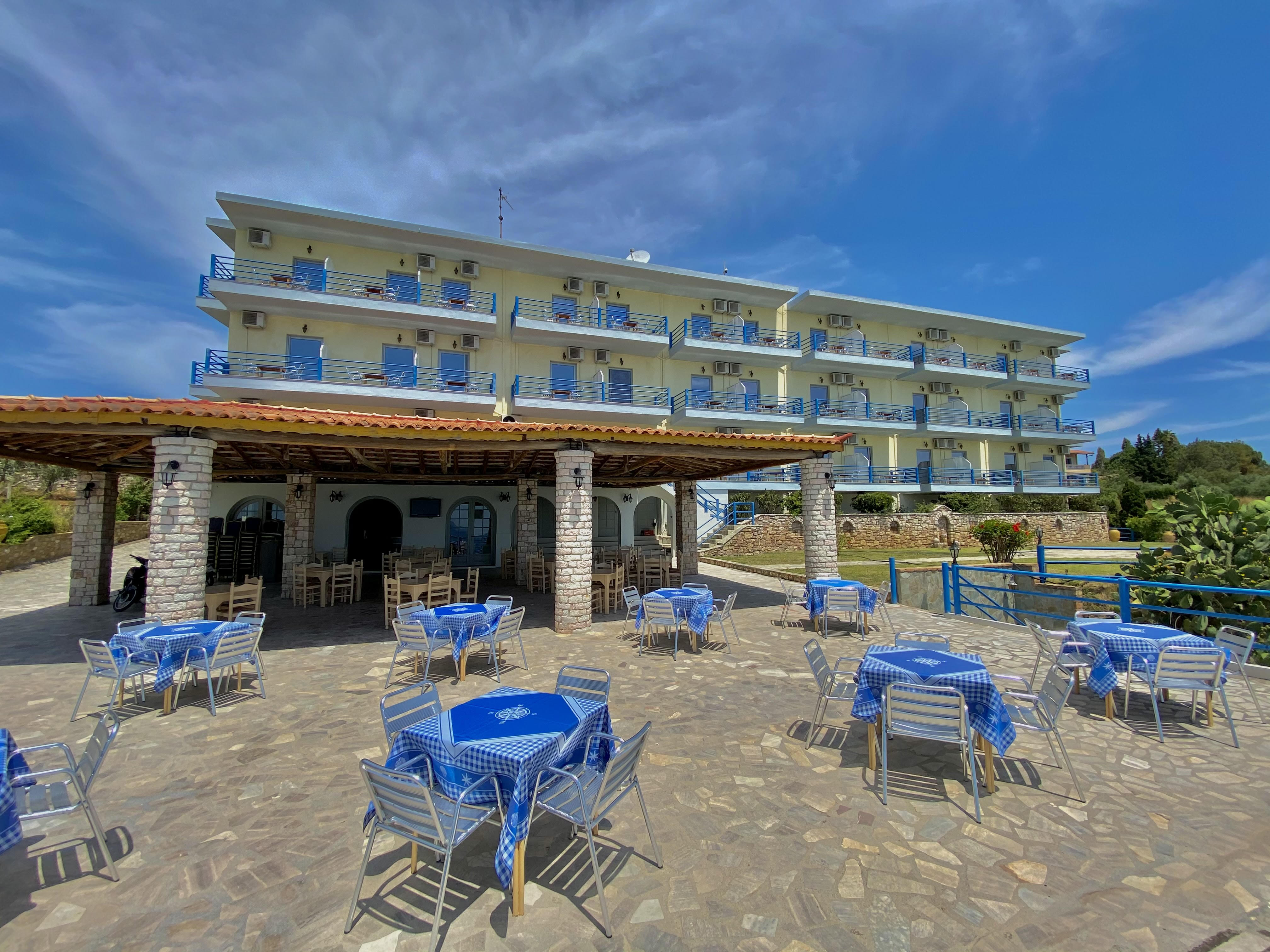 De La Plage hotel exterior and terrace